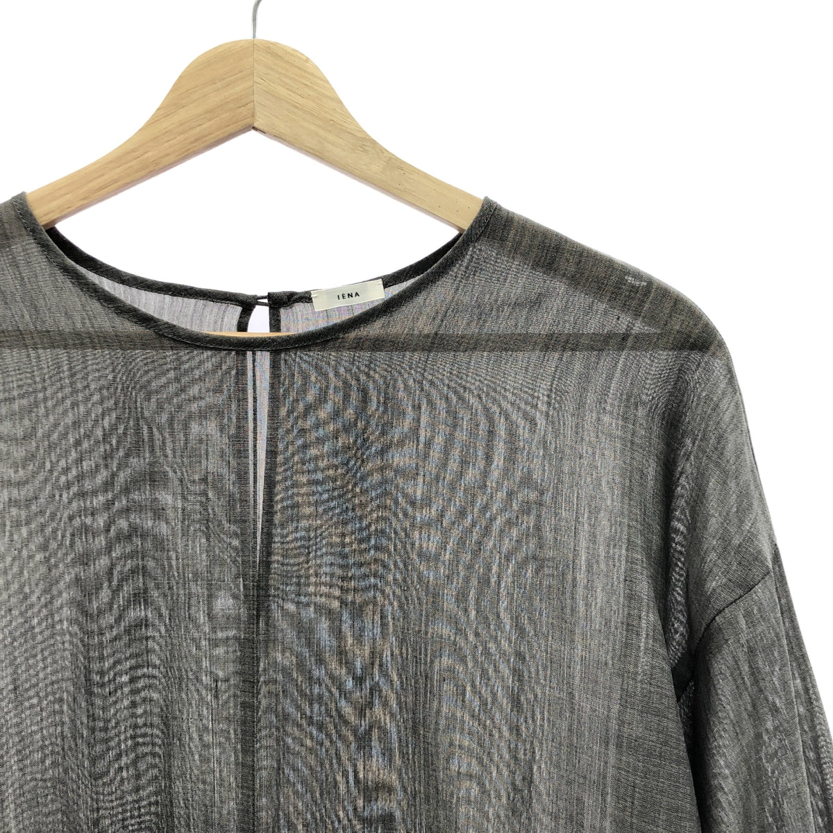 IENA / 예나 | 양모 혼합 볼륨 슬리브 블라우스 | F | 회색 | 여성