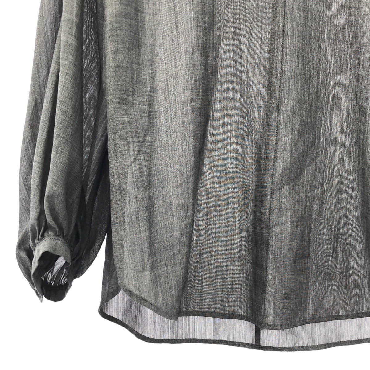 IENA / 예나 | 양모 혼합 볼륨 슬리브 블라우스 | F | 회색 | 여성