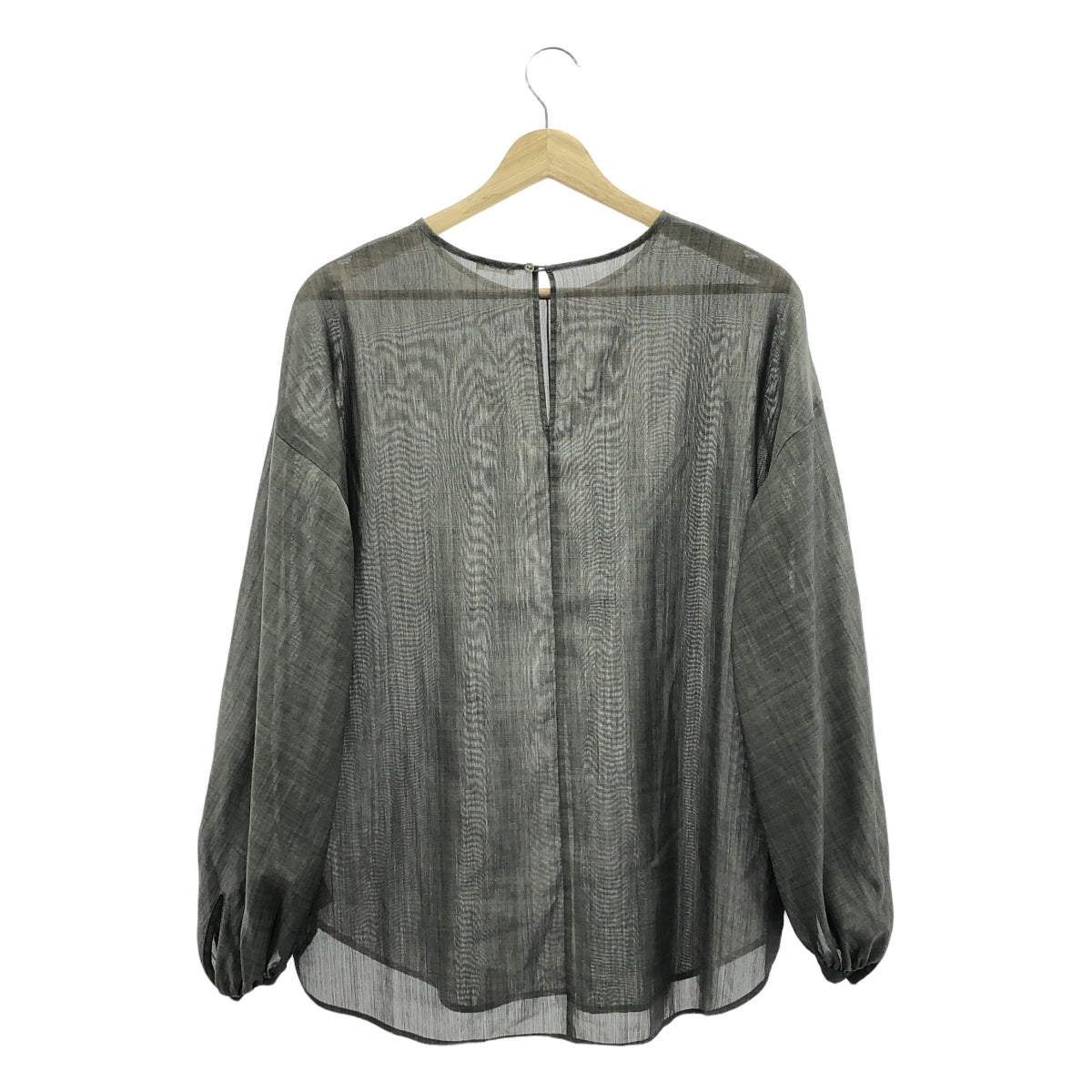 IENA / 예나 | 양모 혼합 볼륨 슬리브 블라우스 | F | 회색 | 여성