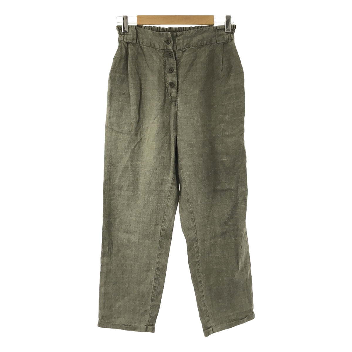 PHOEBE ENGLISH / 피비 영어 | 2022SS | RELAXED TROUSERS 헬프 린넨 이지 트라우저 | M | 회색 | 여성