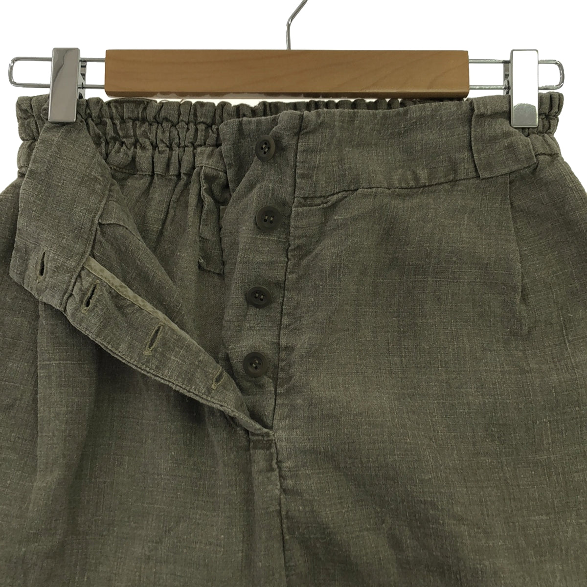 PHOEBE ENGLISH / 피비 영어 | 2022SS | RELAXED TROUSERS 헬프 린넨 이지 트라우저 | M | 회색 | 여성