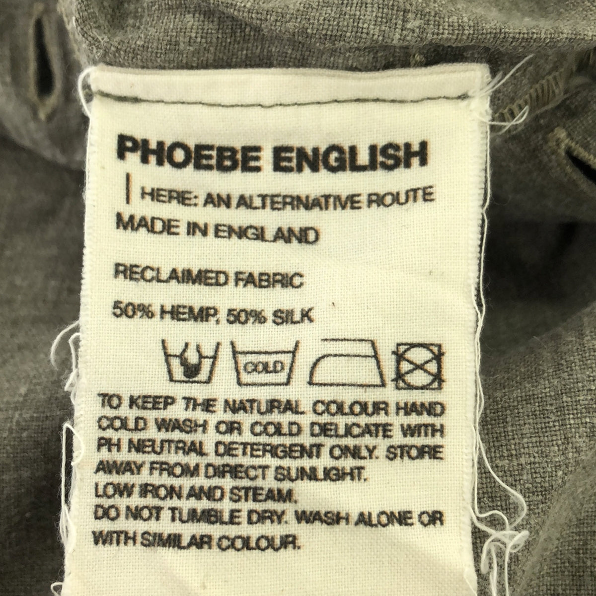 PHOEBE ENGLISH / フィービー イングリッシュ | 2022SS | RELAXED TROUSERS ヘンプ リネン イージートラウザー | M | グレー | レディース