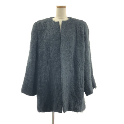 YVES SAINT LAURENT rive gauche / 이브산 로랑 리브 고슈 | Mohair Coat / 울 모헤야 버튼리스 오버코트 / 총 안감 | 42 |