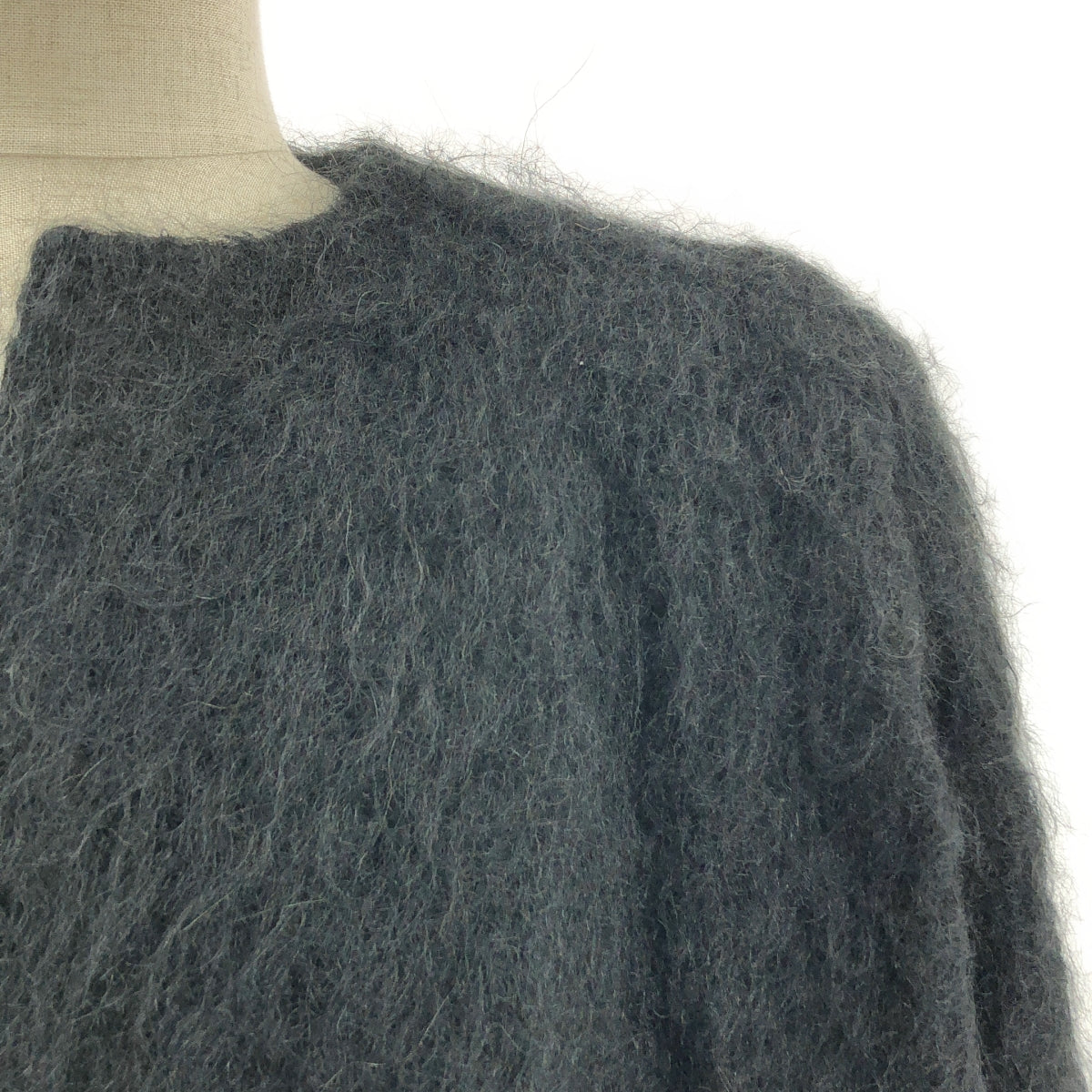 YVES SAINT LAURENT rive gauche / 이브산 로랑 리브 고슈 | Mohair Coat / 울 모헤야 버튼리스 오버코트 / 총 안감 | 42 |