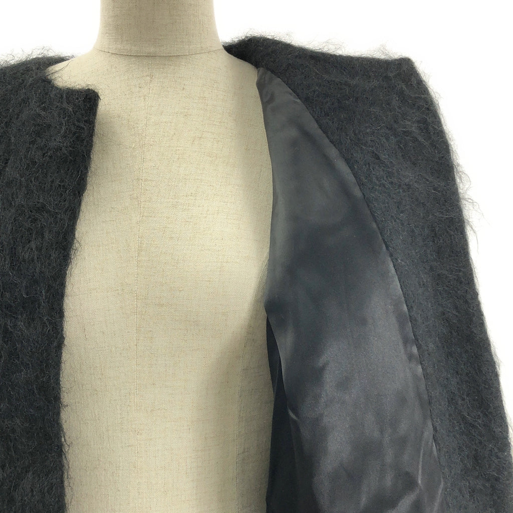 YVES SAINT LAURENT rive gauche / 이브산 로랑 리브 고슈 | Mohair Coat / 울 모헤야 버튼리스 오버코트 / 총 안감 | 42 |