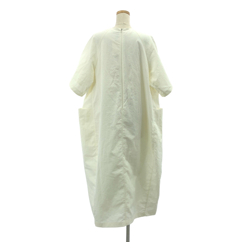 【신품】 LOHEN / 로헨 | 2025SS | GUSSET COCOON ONE PIECE 가제트 코쿤 원피스 | F | 화이트 | 여성