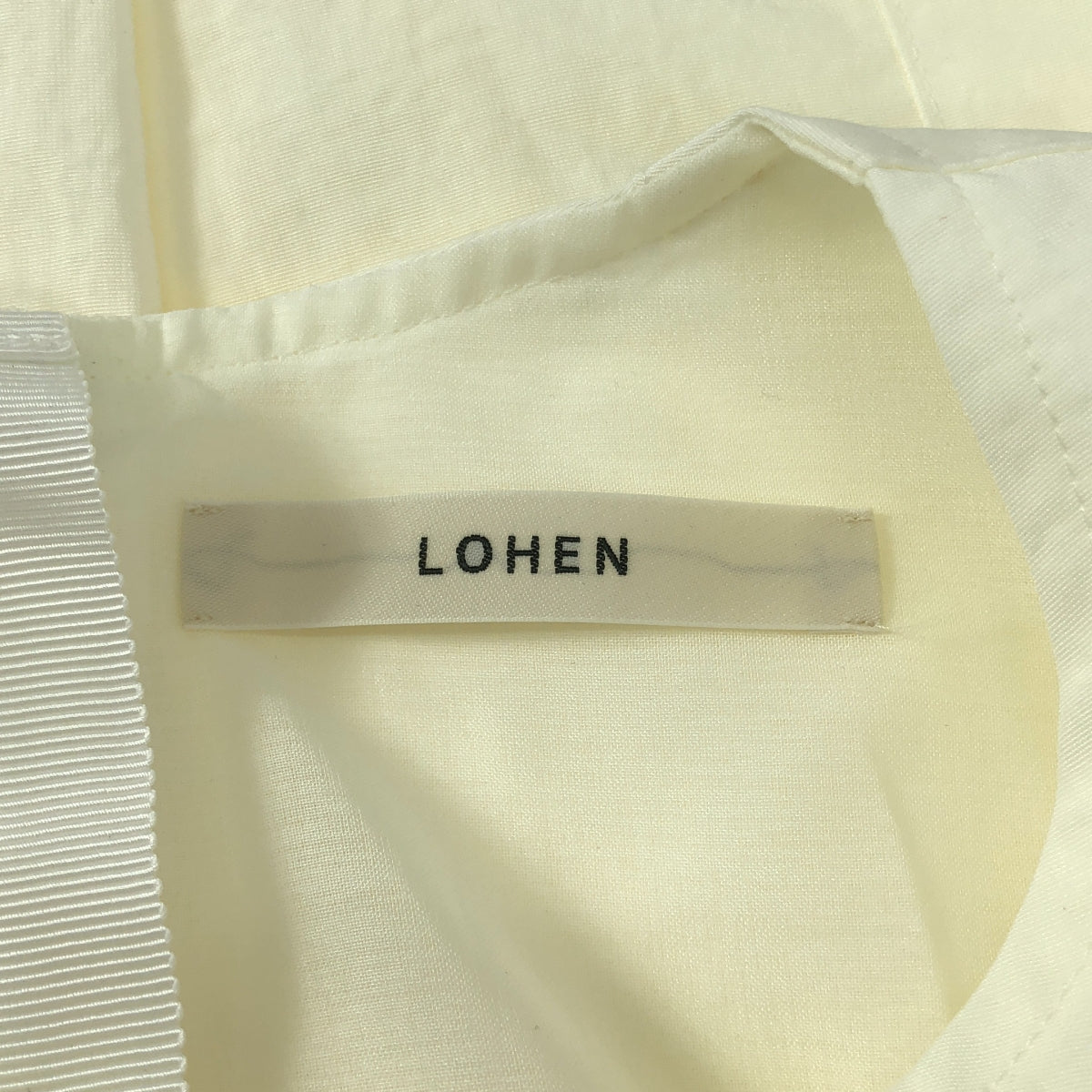 【新品】  LOHEN / ローヘン | 2025SS | GUSSET COCOON ONE PIECE ガゼット コクーン ワンピース | F | ホワイト | レディース