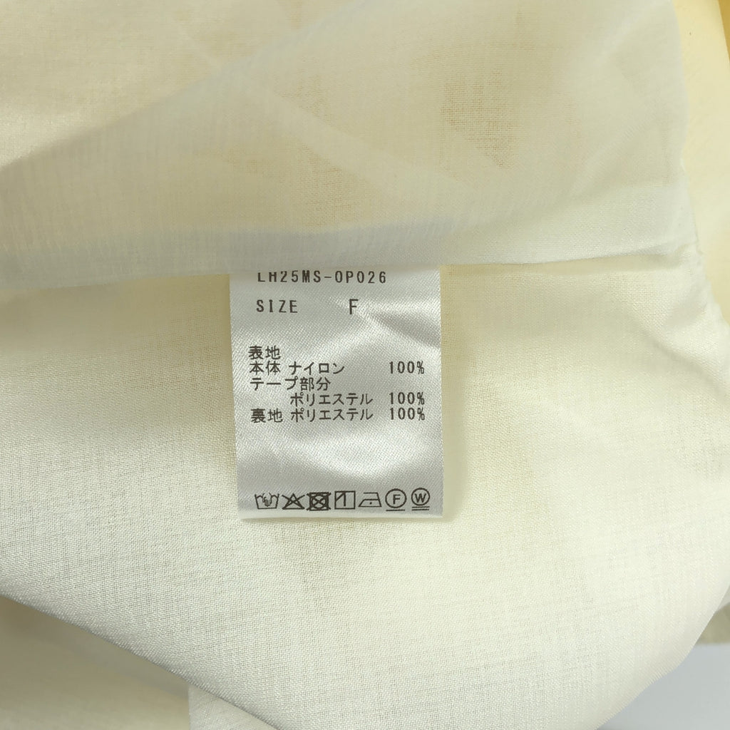 【신품】 LOHEN / 로헨 | 2025SS | GUSSET COCOON ONE PIECE 가제트 코쿤 원피스 | F | 화이트 | 여성