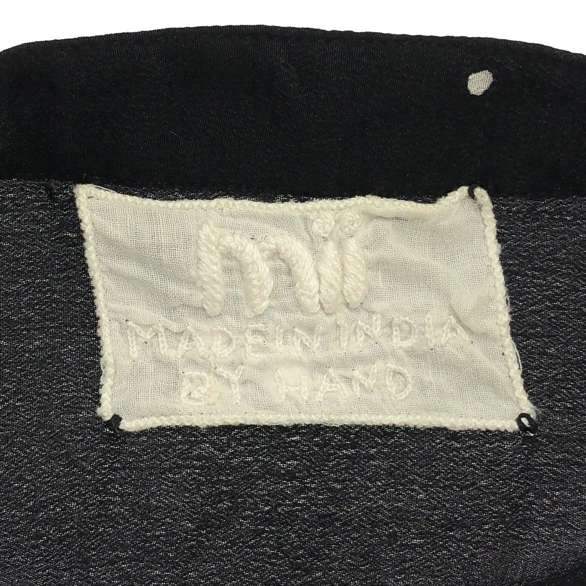 mii / me | 실크 그래픽 프린트 밴드 컬러 풀오버 셔츠 | M | 남성