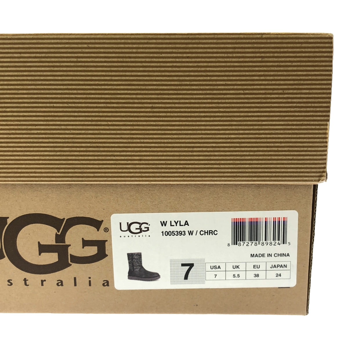 UGG / アグ | Lyla / ライラ ビジュー装飾 スエード ショート ブーツ | 24 | グレー | レディース