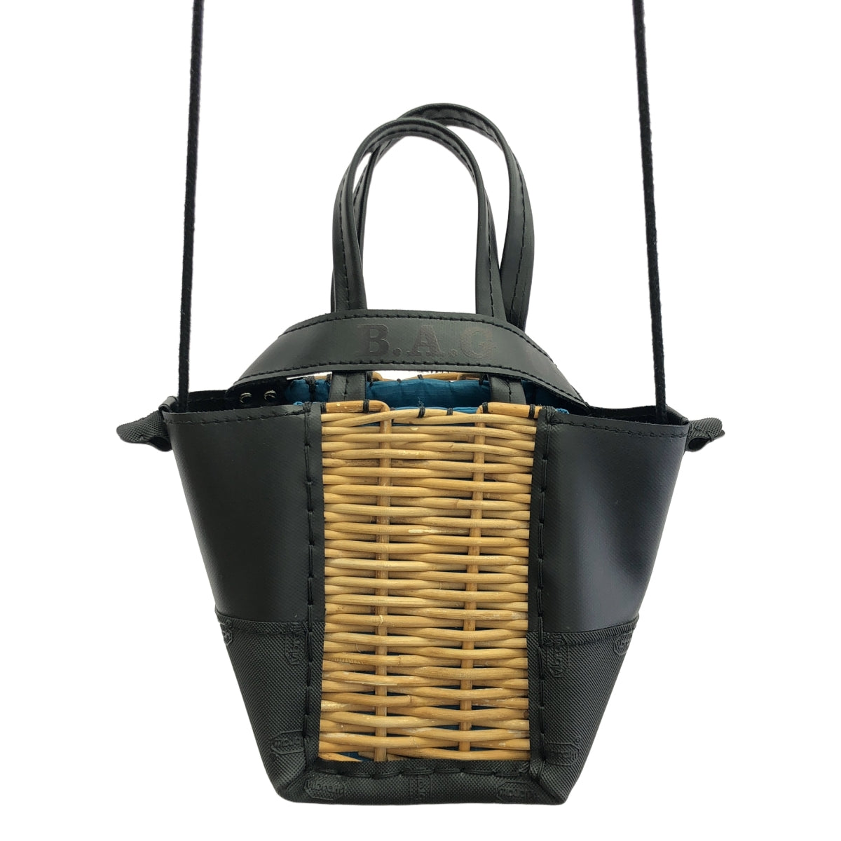 ebagos / エバゴス | 2023AW | カゴ袋スモール・PVC+Vibram 2WAY ハンドバッグ | ブラック / ベージュ / ブルー | レディース