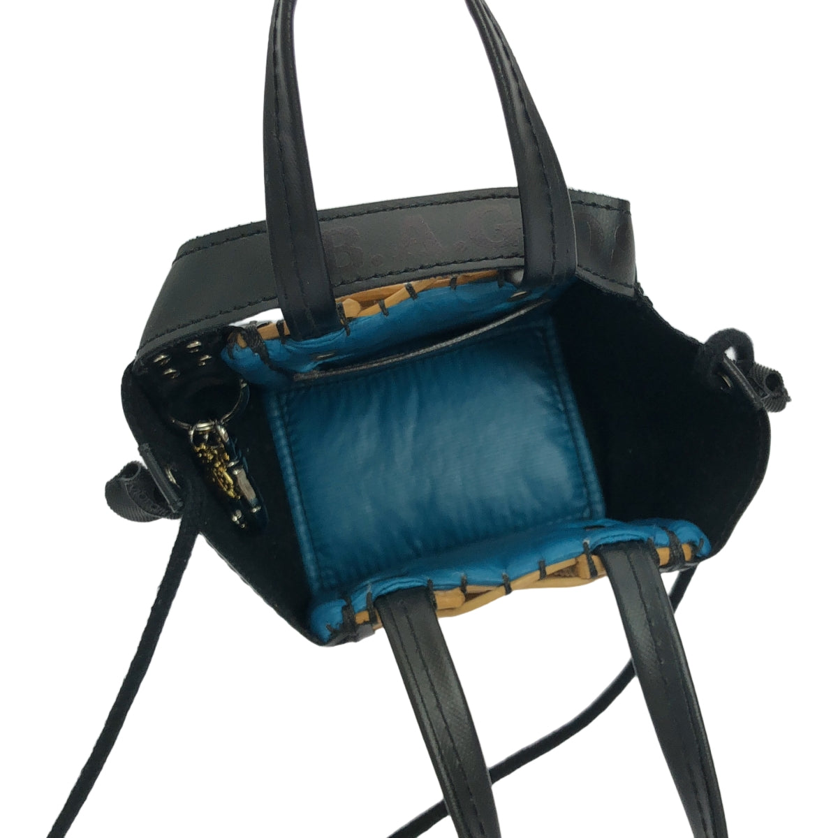 ebagos / エバゴス | 2023AW | カゴ袋スモール・PVC+Vibram 2WAY ハンドバッグ | ブラック / ベージュ / ブルー | レディース