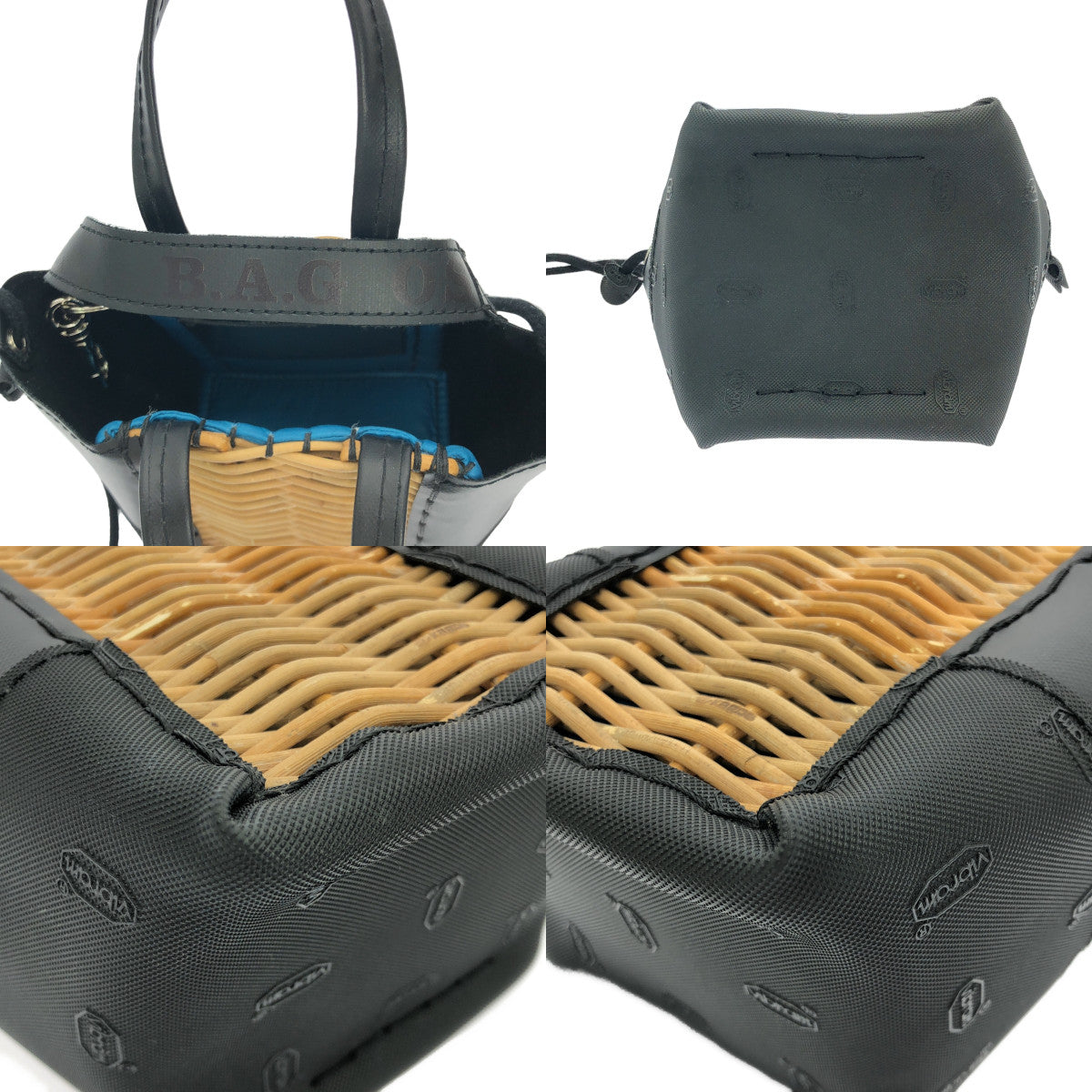 ebagos / エバゴス | 2023AW | カゴ袋スモール・PVC+Vibram 2WAY ハンドバッグ | ブラック / ベージュ / ブルー | レディース