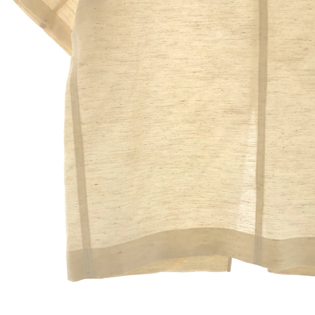 【美品】  UNION LAUNCH / ユニオンランチ | シルク スクエアネック プルオーバー 半袖ブラウス | F | ナチュラル | レディース