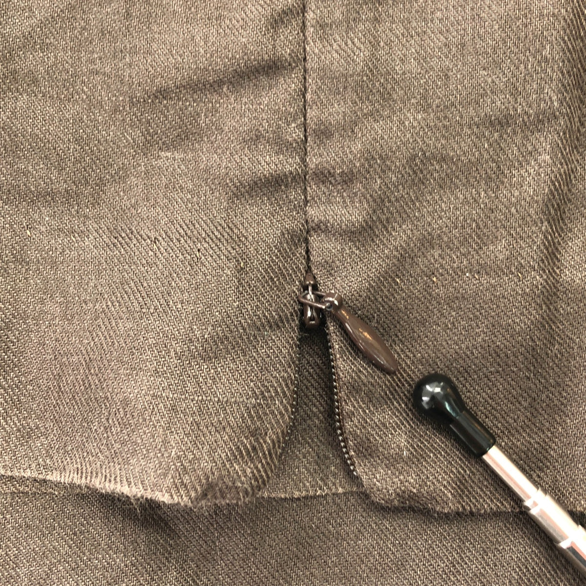 AMOMENTO / アモーメント | 2020SS | 裾ジップ リネン パンツ | 0 | ブラウン | レディース