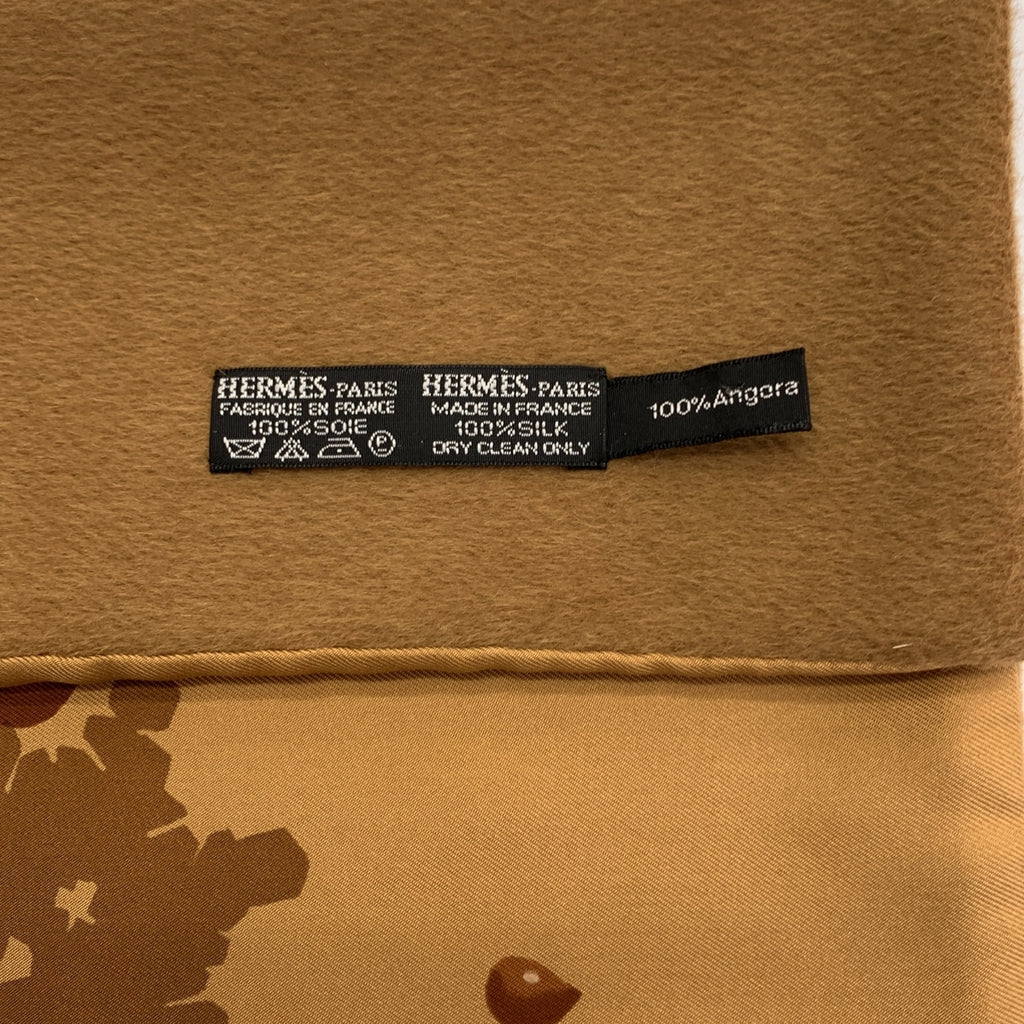 HERMES / 헤르메스 | 눈송이 / 앙골라 실크 스톨 머플러 |