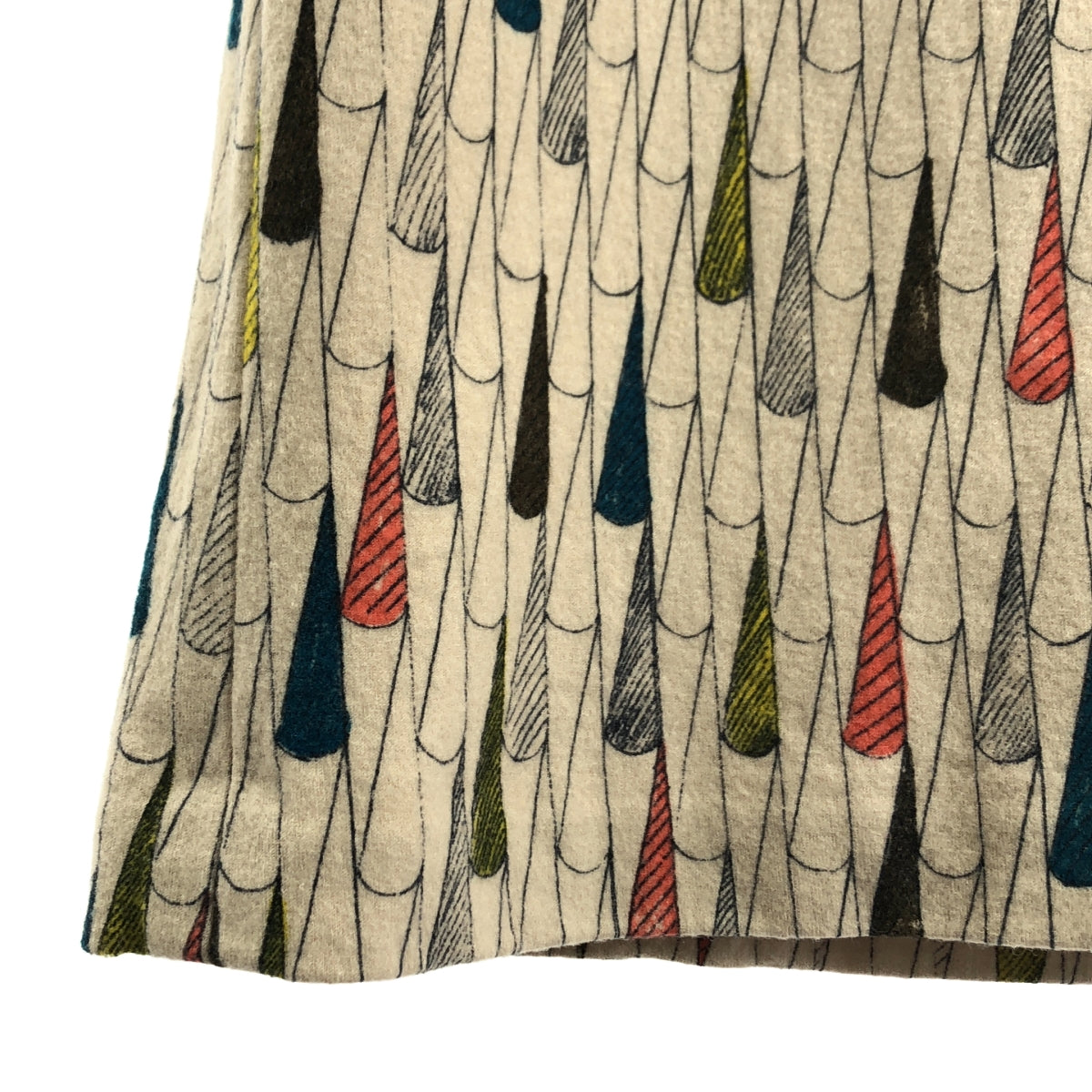 mina perhonen | 陽光雨羊毛印花無袖洋裝 | 36碼 | 女款