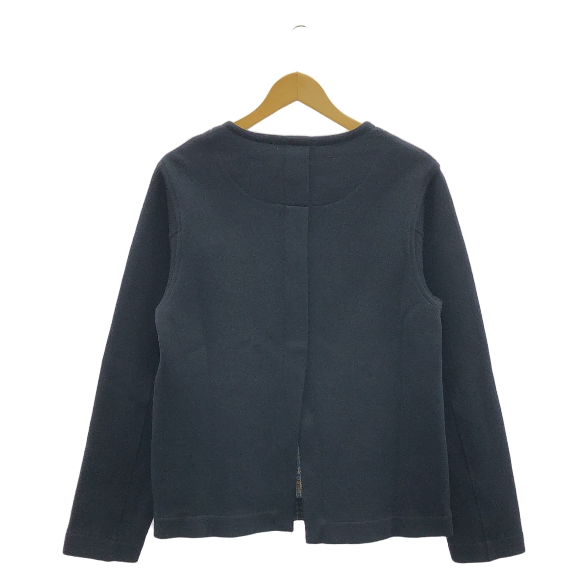 MARNI / マルニ | ウール バックスリット ハーフジップ プルオーバー | 44 | ブラック/ネイビー | メンズ