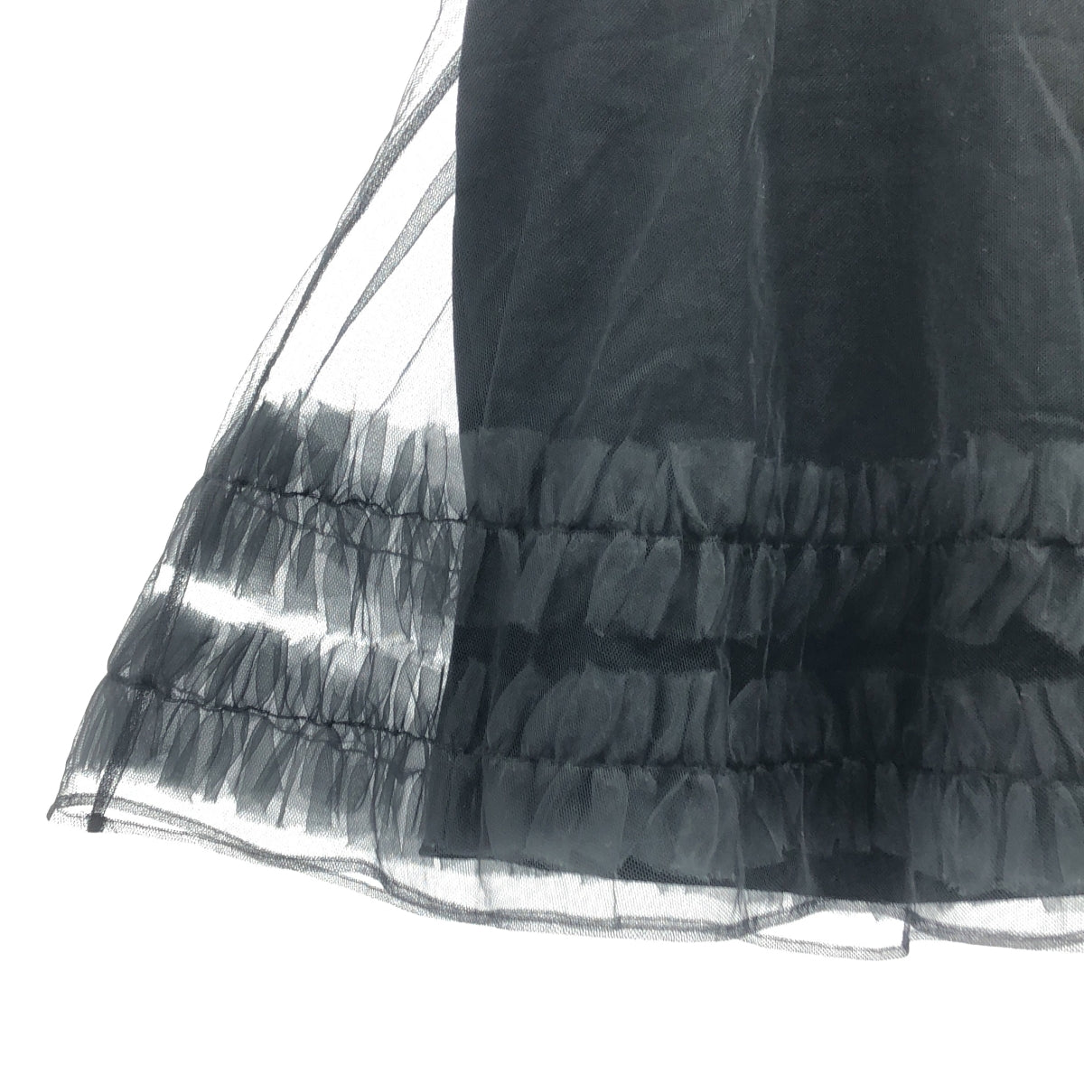 noir kei ninomiya / ノワールケイニノミヤ コットン チュール レイヤード クルーネックカットソー noir kei ninomiya / ノワールケイニノミヤ | 2021AW | コットン
