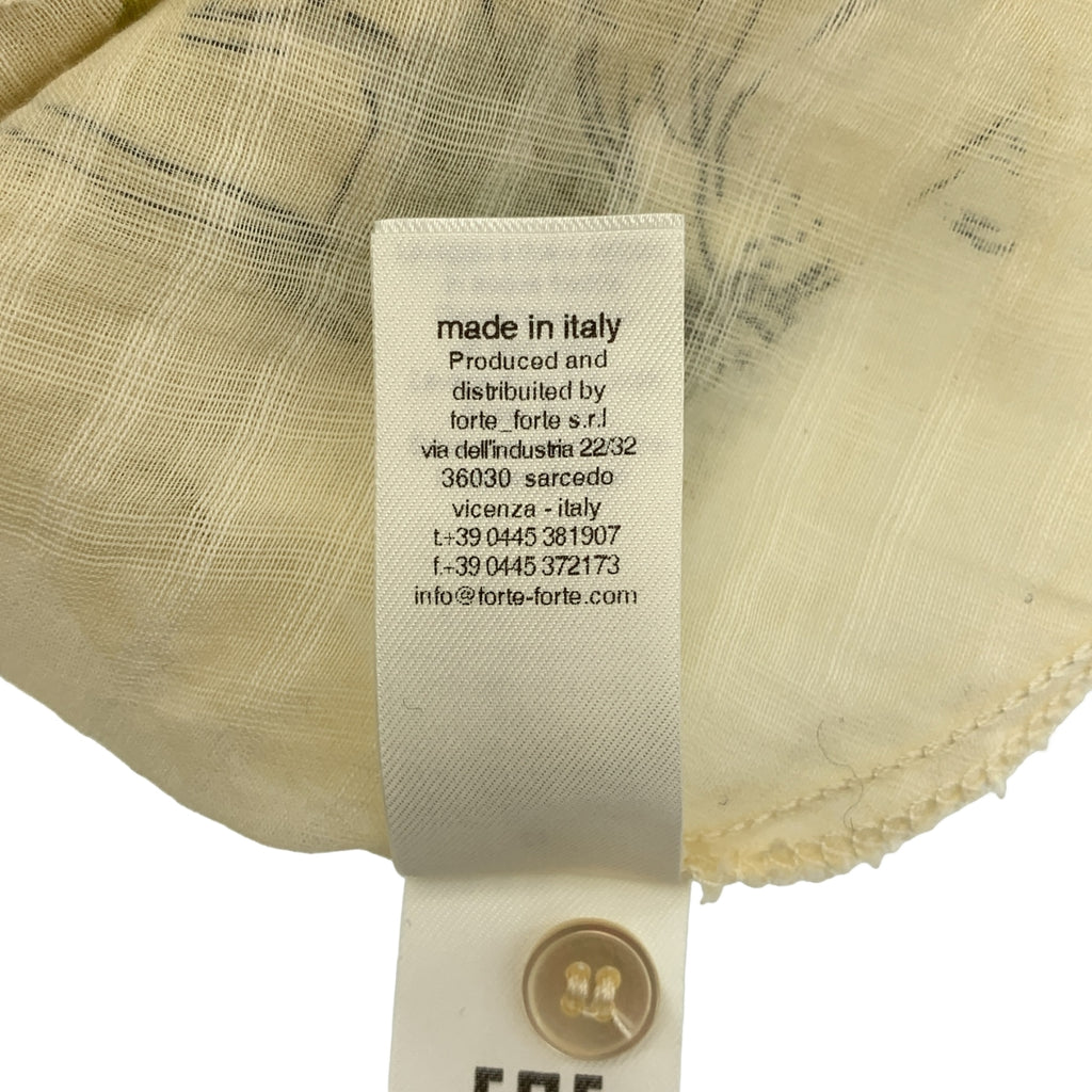 forte_forte / 포르테 포르테 | 총 무늬 개더 볼륨 시어 셔츠 블라우스 |