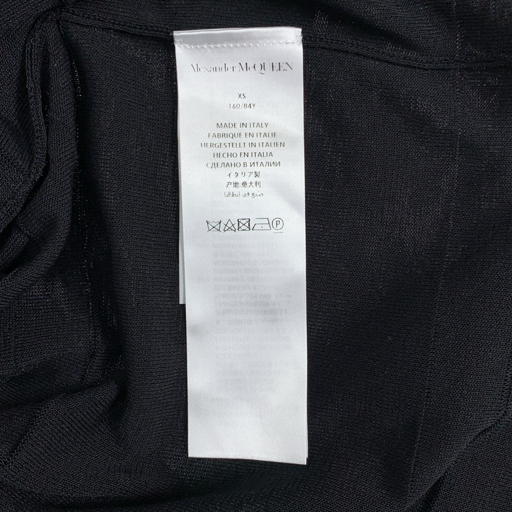 ALEXANDER MCQUEEN / 알렉산더 맥퀸 | 리브 니트 프릴 컬러 롱 원피스 | XS |