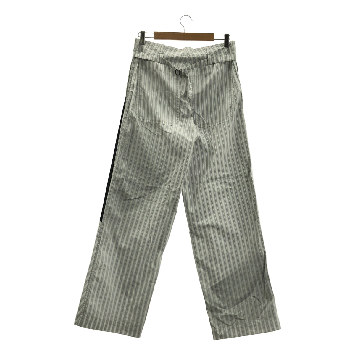 【新品】Kiko Kostadinov | 2023 秋冬 | ASPASIA TROUSER 條紋拼接寬褲 | 尺寸 44 | 淺灰色與炭灰色 | 男款