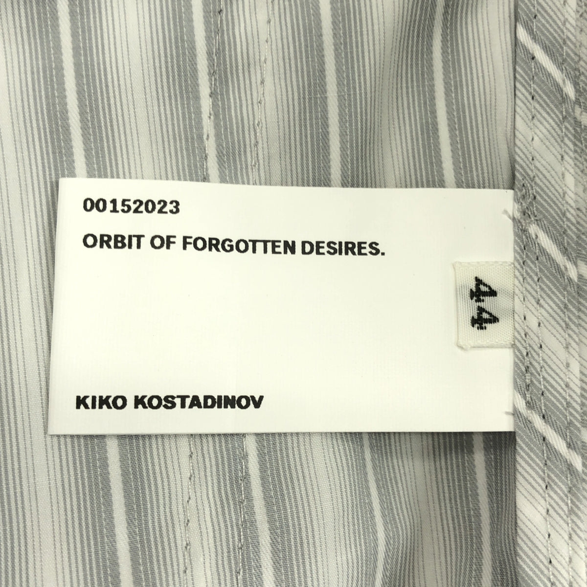 Kiko Kostadinov | 2023 秋冬 | ASPASIA TROUSER 條紋拼接寬褲 | 尺寸 44 | 男款