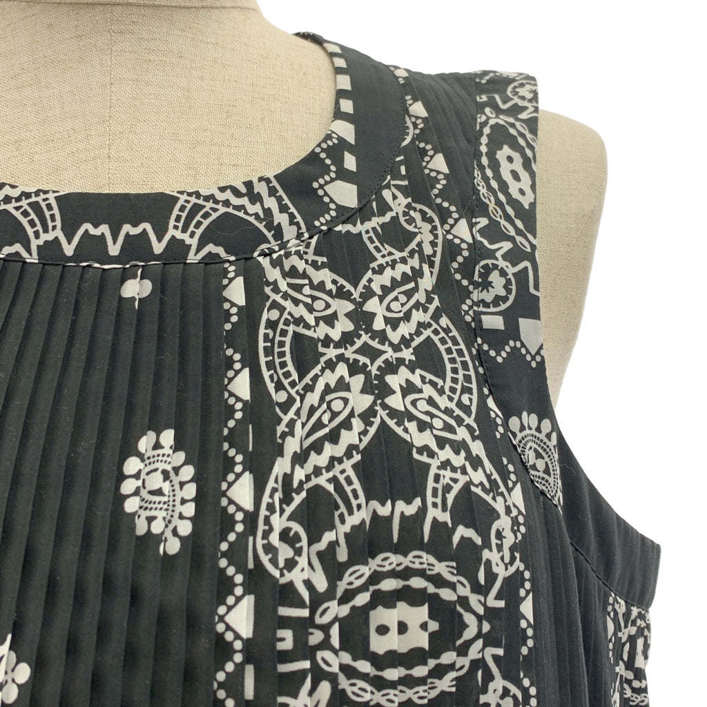 sacai / サカイ | 総柄 ペイズリー ドッキング アシンメトリー プリーツ ブラウス トップス | 1 | レディース