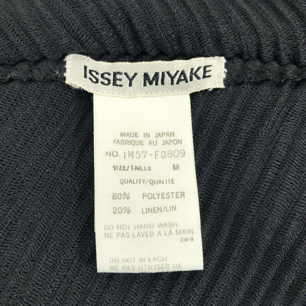 ISSEY MIYAKE / イッセイミヤケ | 変形 プリーツ シングル オーバー ジャケット | M | ブラック | レディース