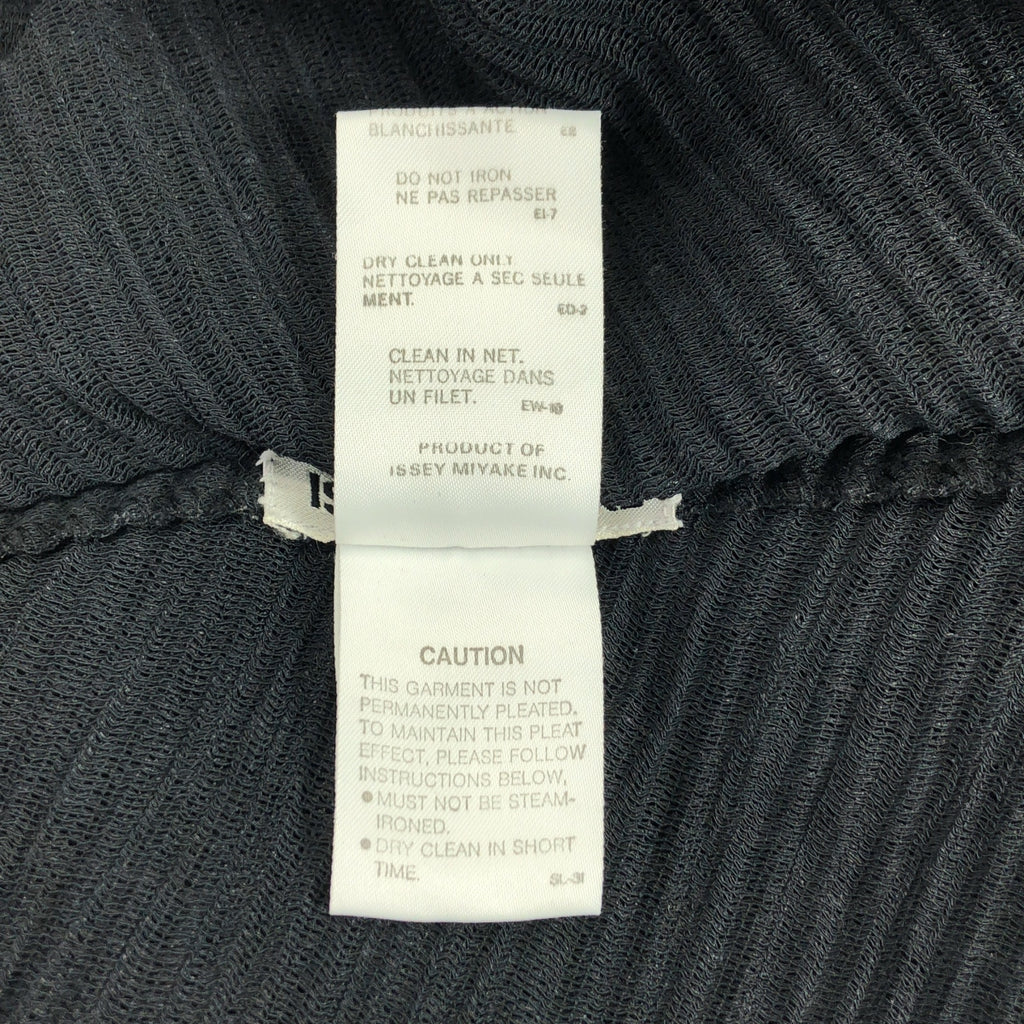 ISSEY MIYAKE / イッセイミヤケ | 変形 プリーツ シングル オーバー ジャケット | M | ブラック | レディース