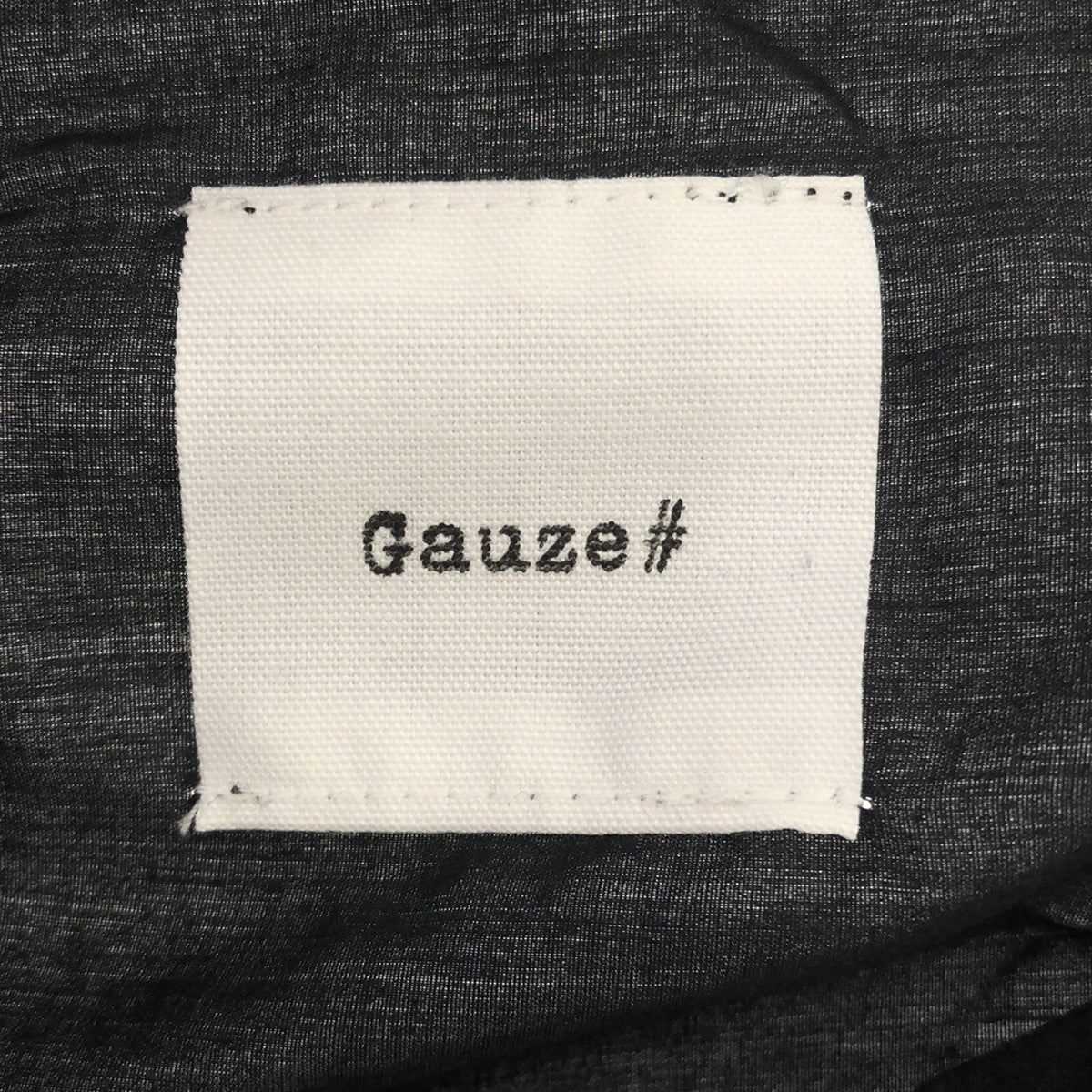 【미품】 Gauze # / 거즈 | 백개더 롱 셔츠 원피스 | F | 블랙 | 여성