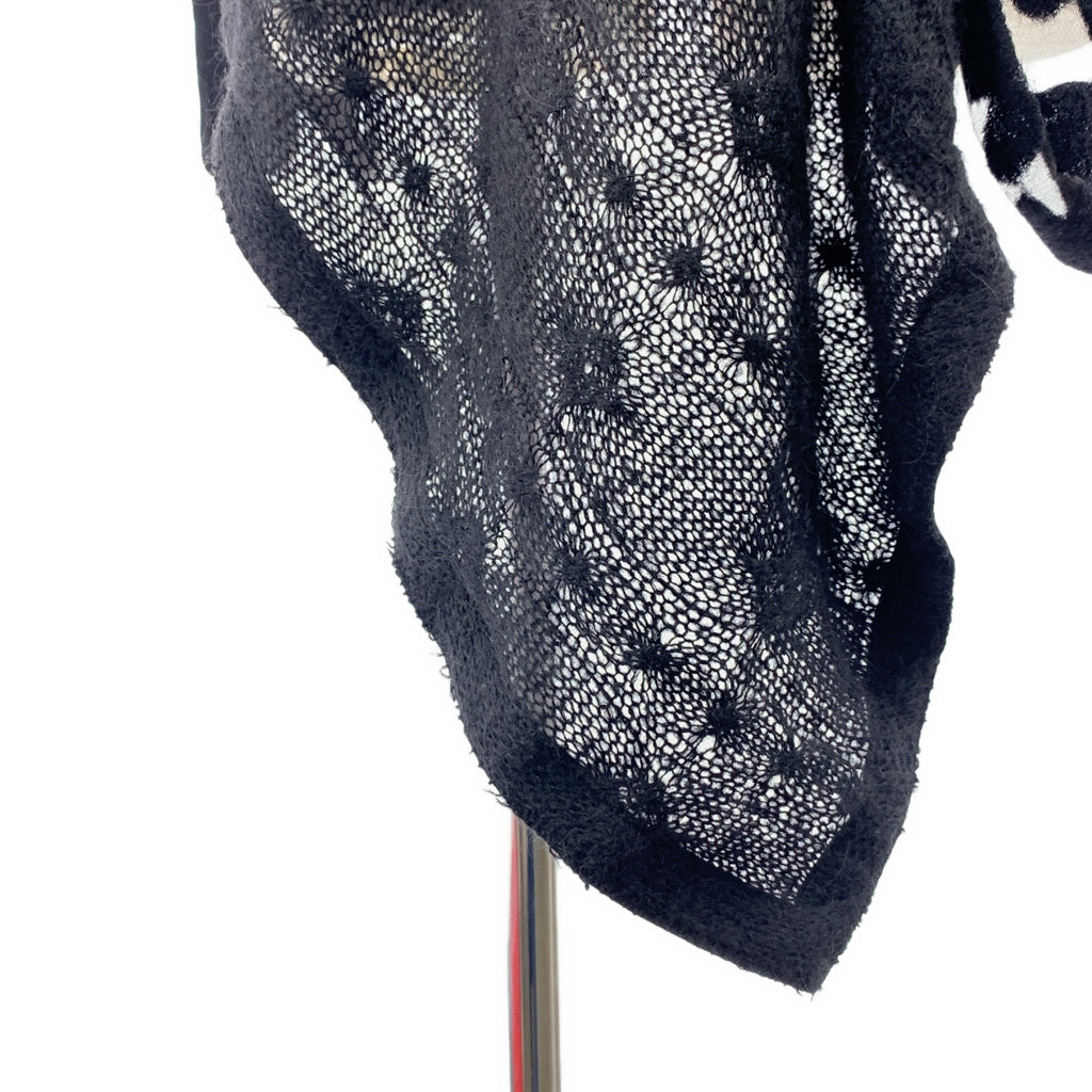 tao COMME des GARCONS / タオコムデギャルソン | 2024AW | レース ニット アシンメトリートップス | M | ブラック | レディース