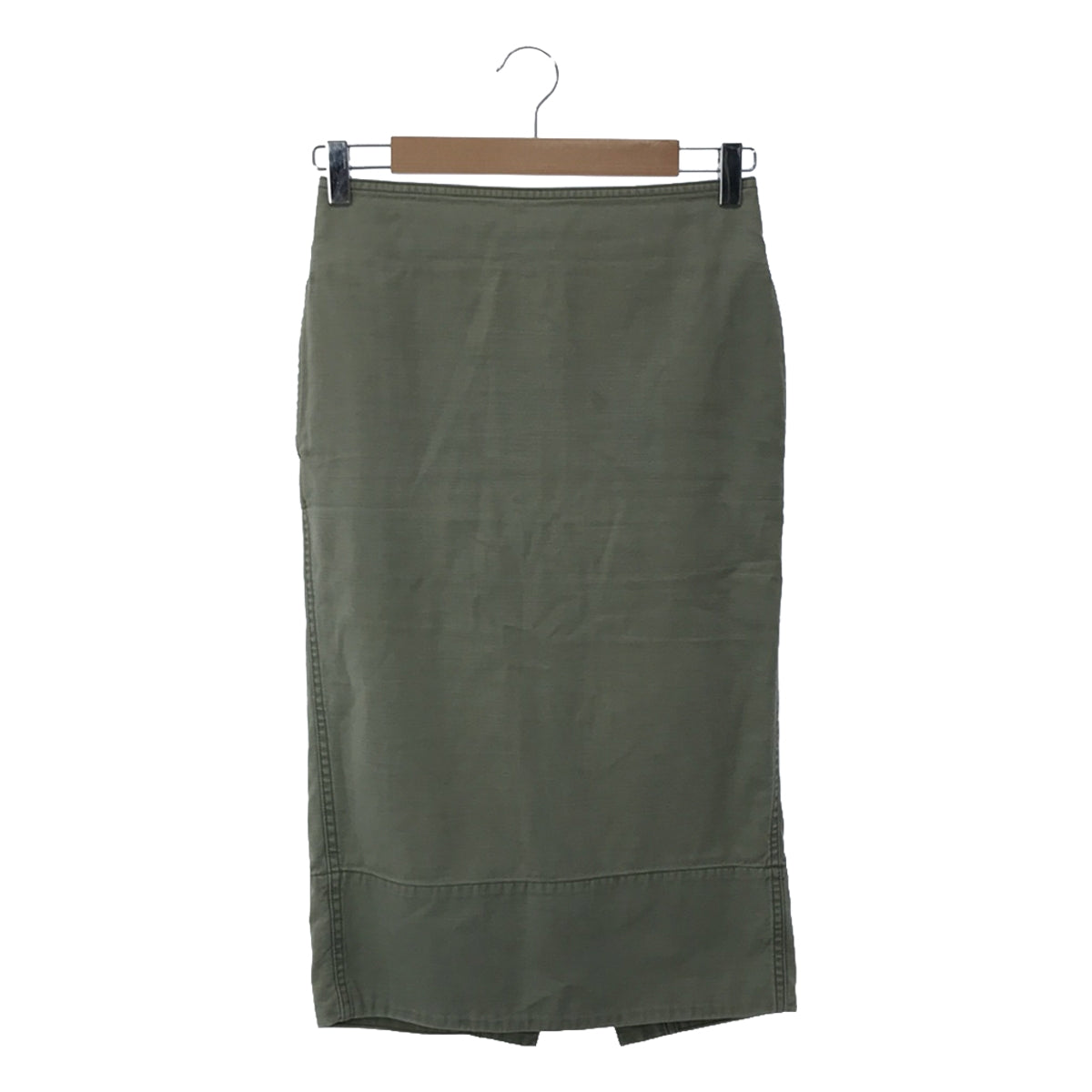 MADISON BLUE / 매디슨 블루 | SOFIE BACK SATIN TIGHT 롱 스커트 | 00(XS) | 카키 | 여성