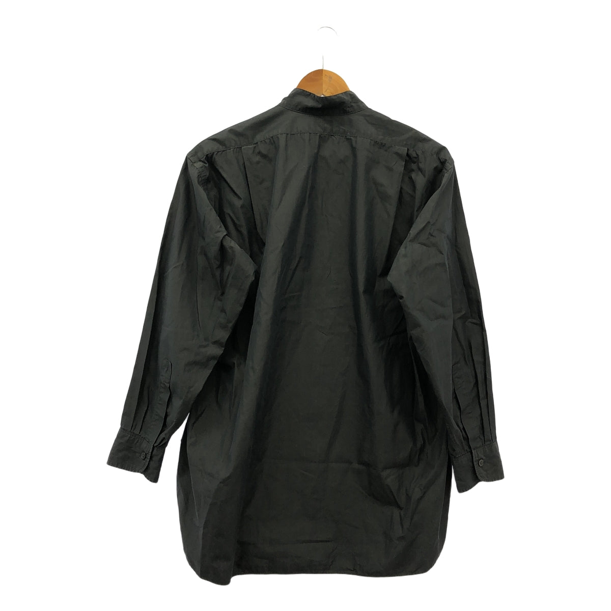 Kaptain Sunshine / キャプテンサンシャイン | 2020AW | Finx Weather Stand Collar Shirt フィンクスウェザー スタンドカラー シャツ | 36 | チャコールブラック | メンズ