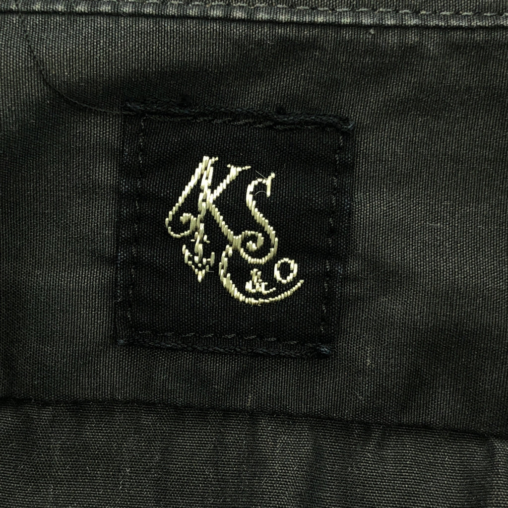 Kaptain Sunshine / キャプテンサンシャイン | 2020AW | Finx Weather Stand Collar Shirt フィンクスウェザー スタンドカラー シャツ | 36 | チャコールブラック | メンズ