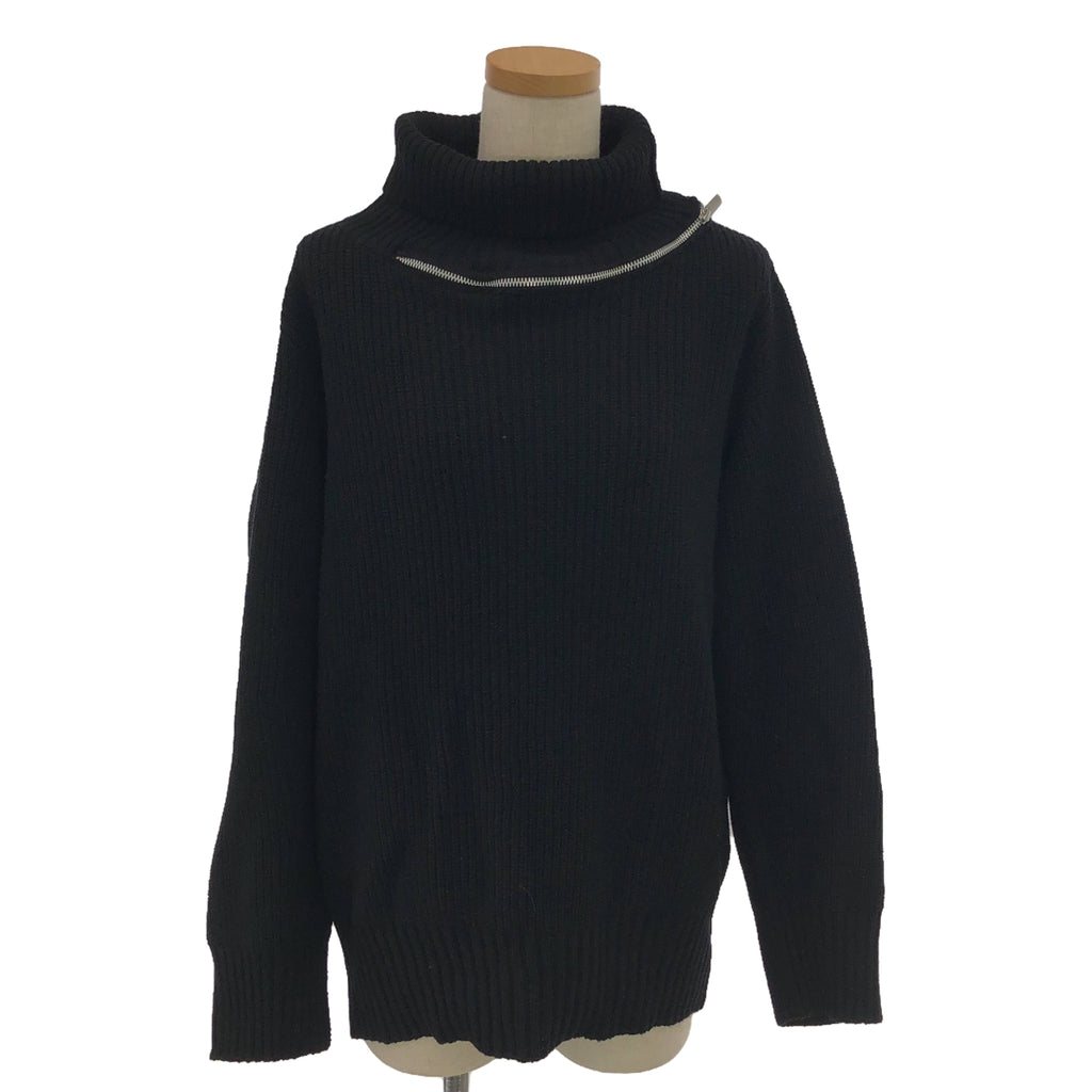 [品相良好] sacai / Sacai |高領拉鍊針織 | 2 |黑色 |女性的