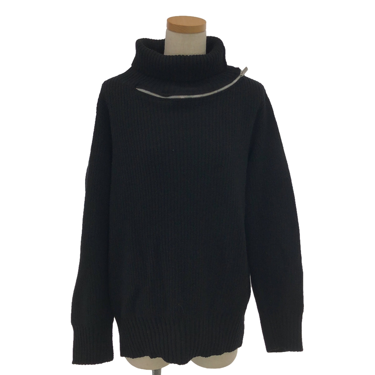 [品相良好] sacai / Sacai |高領拉鍊針織 | 2 |黑色 |女性的