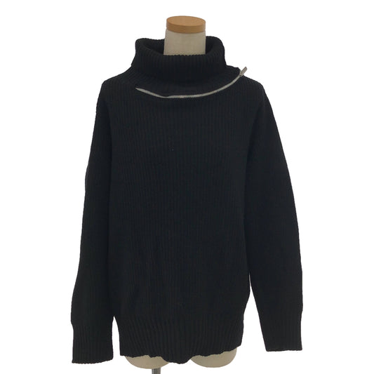 【美品】  sacai / サカイ | high neck zip knit ジップ ニット | 2 | ブラック | レディース