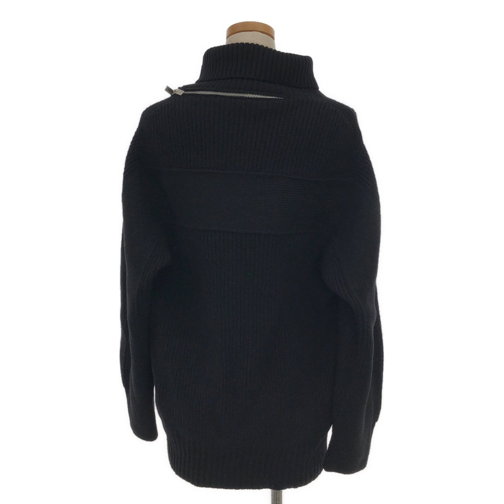 [品相良好] sacai / Sacai |高領拉鍊針織 | 2 |黑色 |女性的
