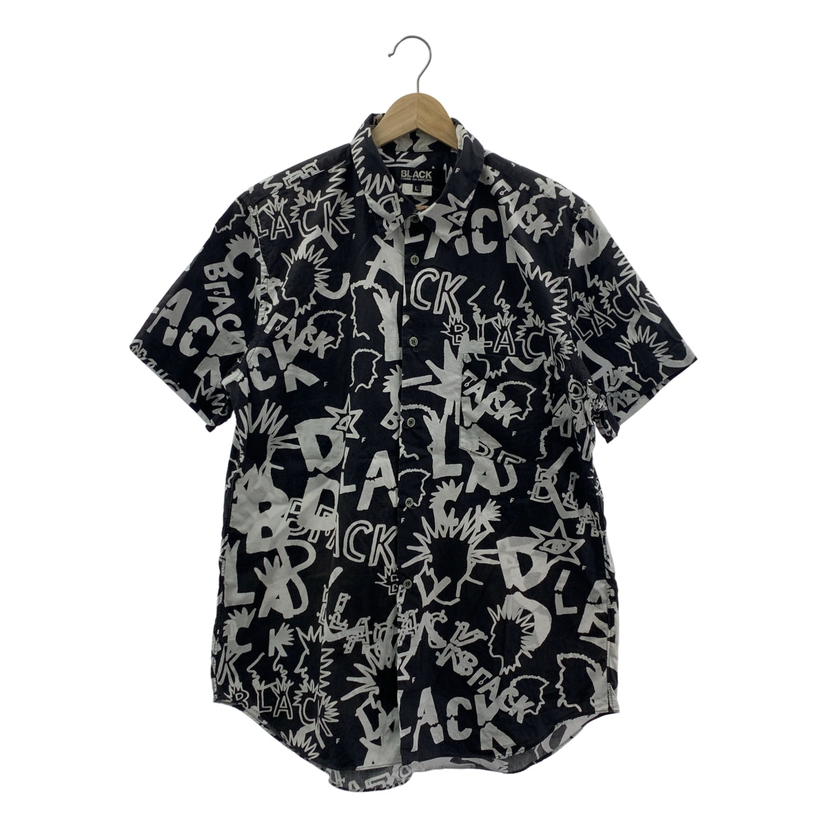 BLACK COMME des GARCONS / 블랙콤 데 걸슨 | 2016SS | 총무늬 로고 레귤러 컬러 셔츠 | L | 남성