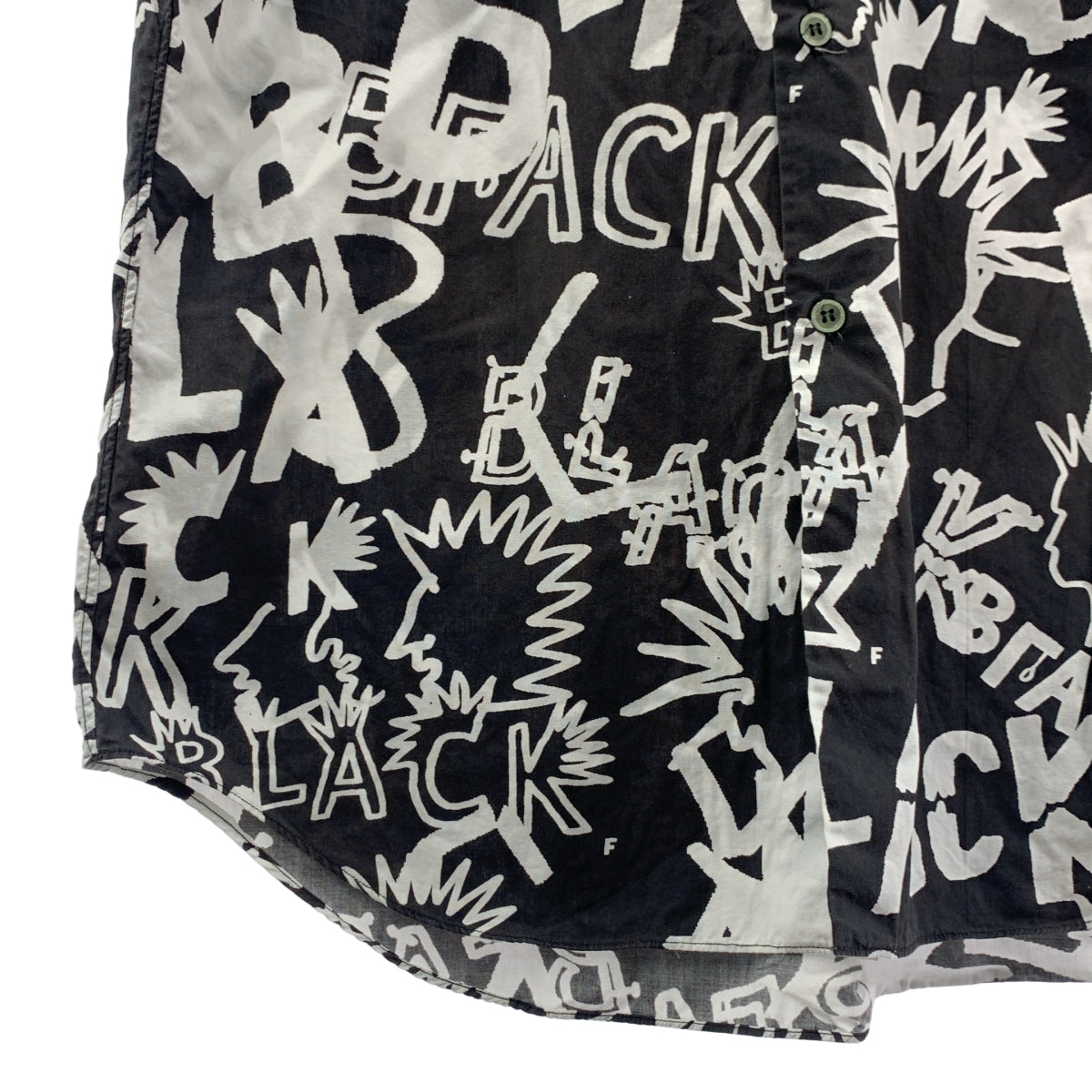 BLACK COMME des GARCONS / 블랙콤 데 걸슨 | 2016SS | 총무늬 로고 레귤러 컬러 셔츠 | L | 남성