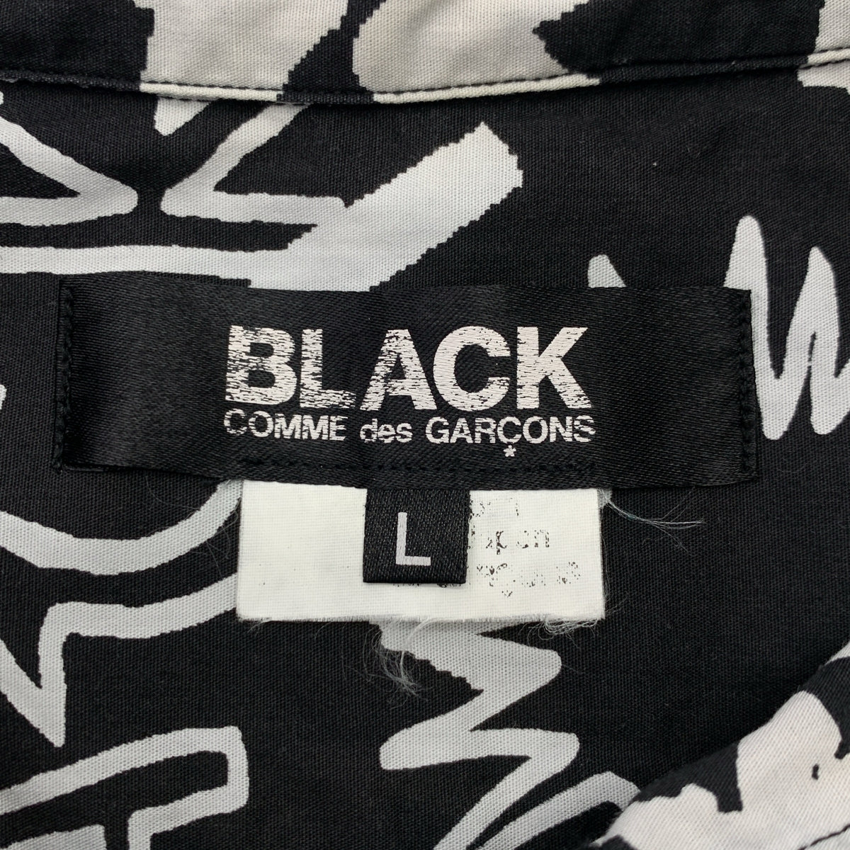 BLACK COMME des GARCONS / 블랙콤 데 걸슨 | 2016SS | 총무늬 로고 레귤러 컬러 셔츠 | L | 남성