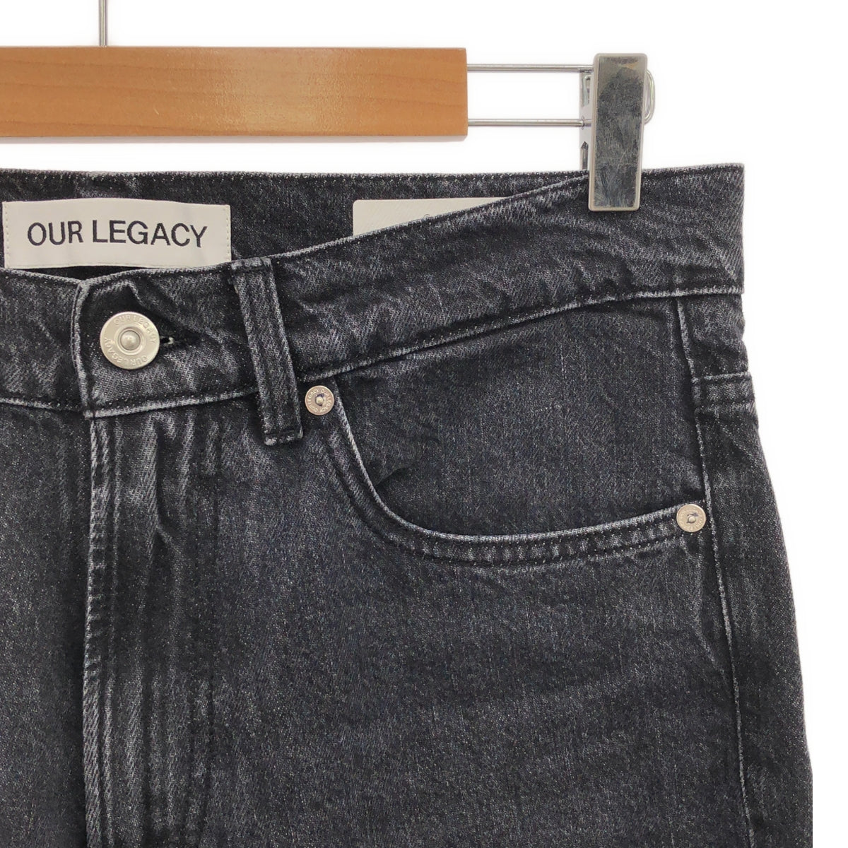 OUR LEGACY / アワーレガシー | THIRD CUT SUPER WASH DENIM PANTS / ブラック デニムパンツ | 28 | メンズ