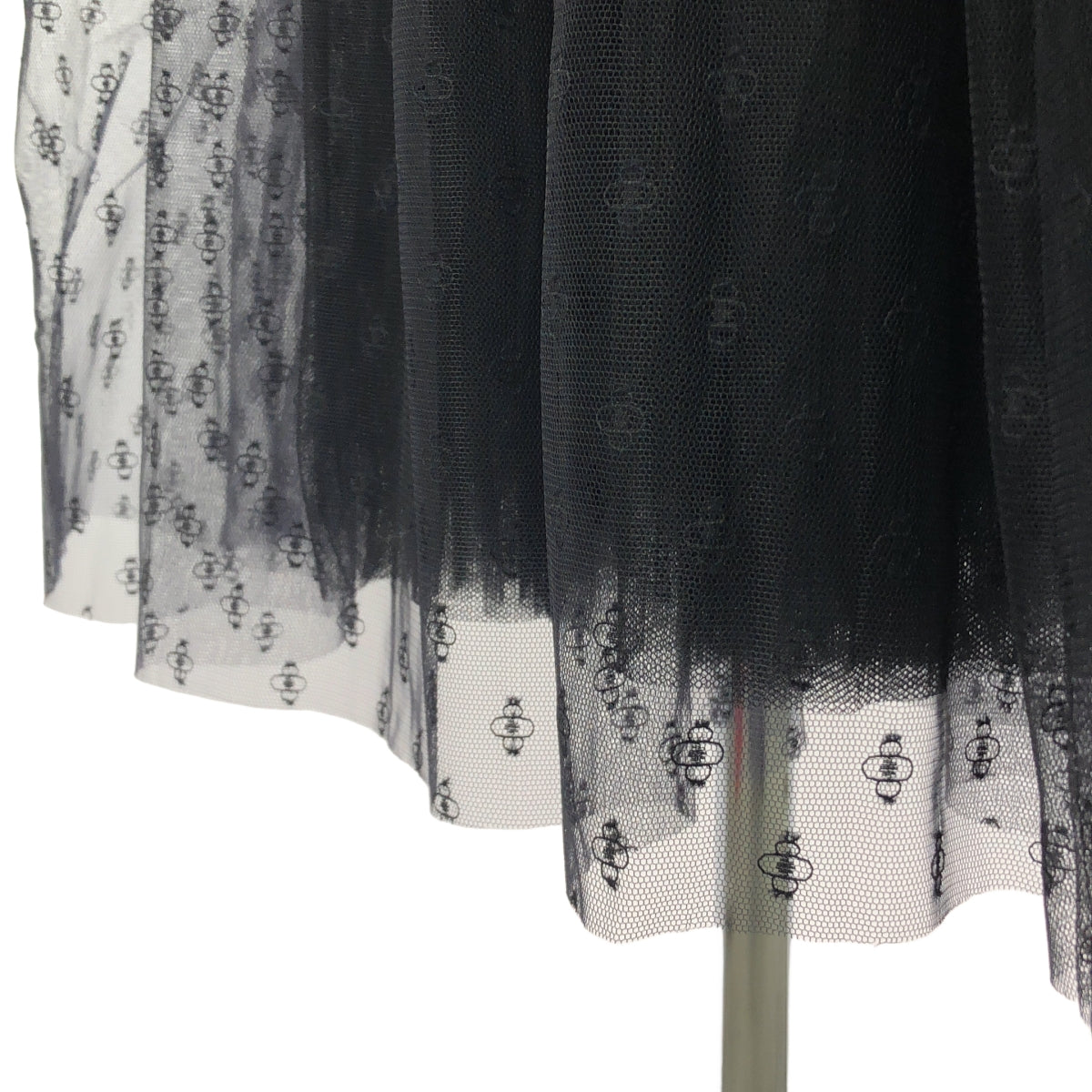 DOMELLE / ドメル | チュール 総柄 ロング フレアスカート | 1 | レディース