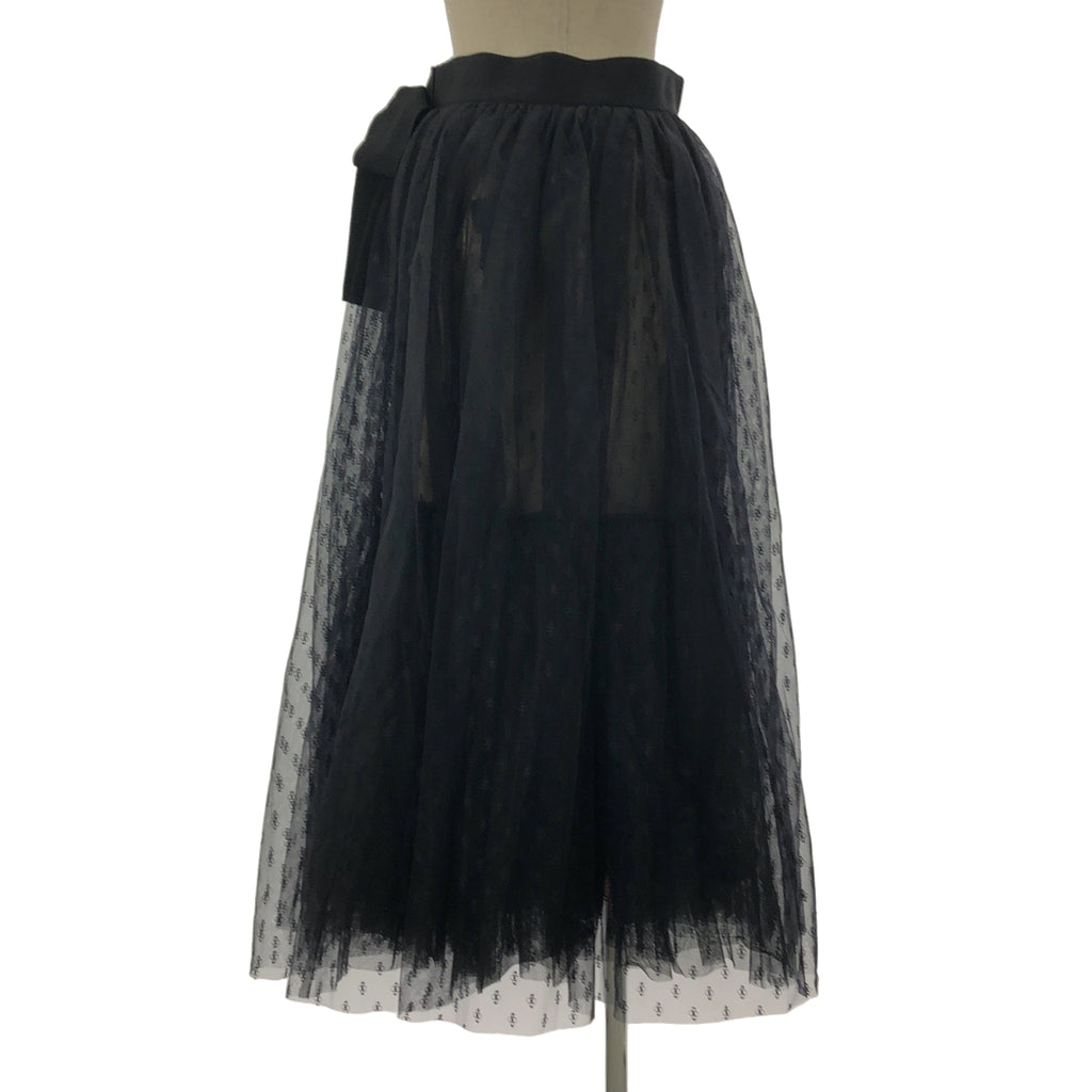 DOMELLE / ドメル | チュール 総柄 ロング フレアスカート | 1 | レディース