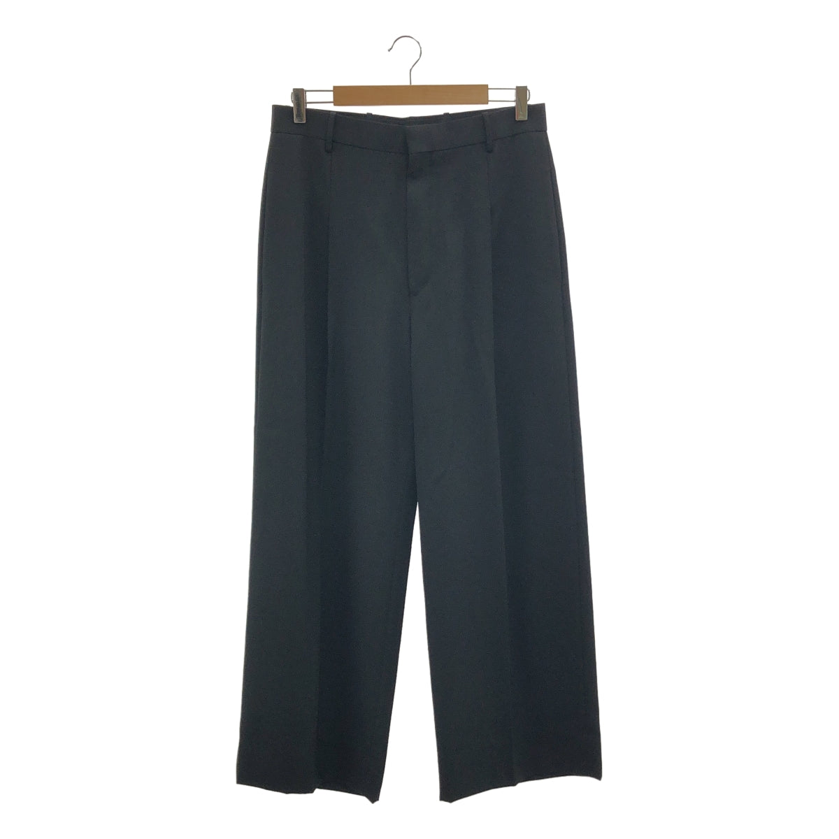 H BEAUTY&YOUTH / エイチビューティアンドユース | 2025SS | ライトギャバ 1 プリーツ ワイドパンツ | M | ブラック | メンズ