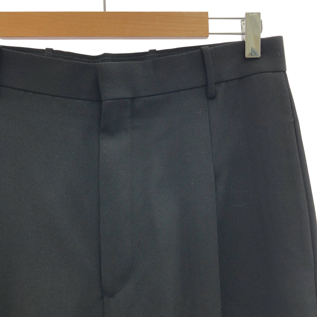 H BEAUTY&YOUTH / エイチビューティアンドユース | 2025SS | ライトギャバ 1 プリーツ ワイドパンツ | M | ブラック | メンズ