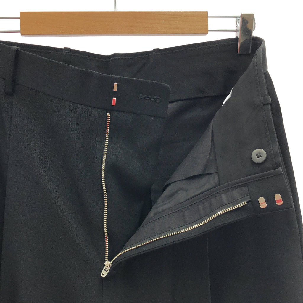 H BEAUTY&YOUTH / エイチビューティアンドユース | 2025SS | ライトギャバ 1 プリーツ ワイドパンツ | M | ブラック | メンズ