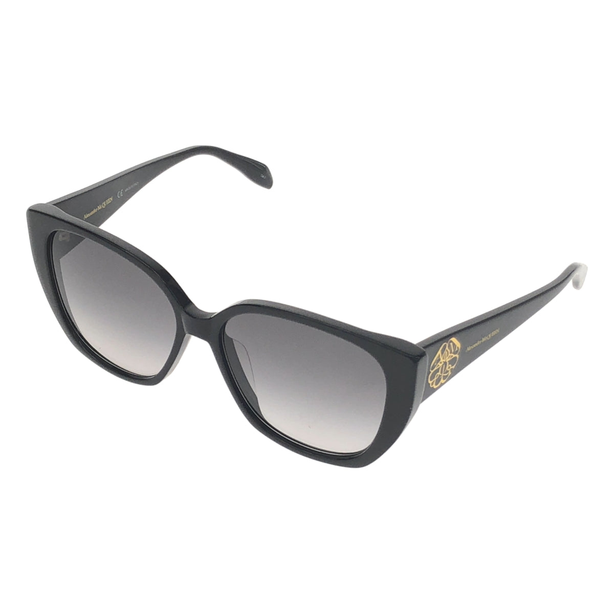 【미품】 ALEXANDER MCQUEEN / 알렉산더 맥퀸 | 웰링턴형 선글라스 | 58◻︎15-145 | 블랙