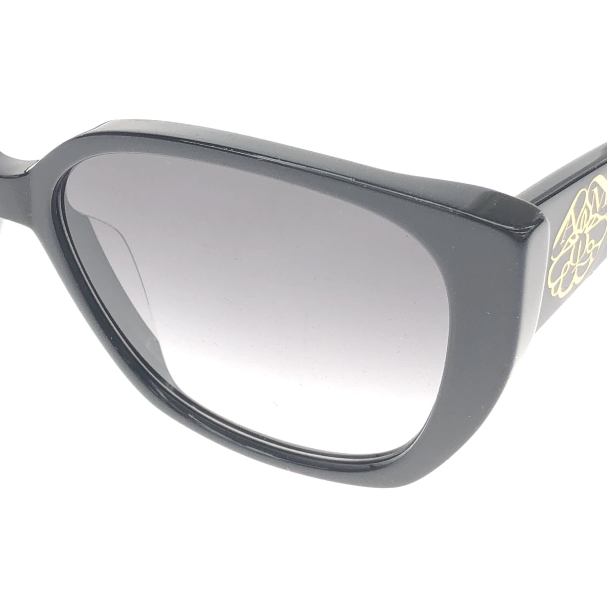 【미품】 ALEXANDER MCQUEEN / 알렉산더 맥퀸 | 웰링턴형 선글라스 | 58◻︎15-145 | 블랙